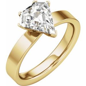 Shield Cut Engagement Ring