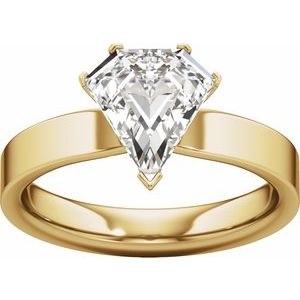 Shield Cut Engagement Ring