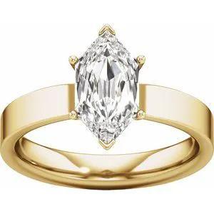Étincelle de Loire, Diamond Hexagon Engagement Ring