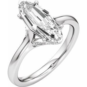 Prestige Engagement Ring - Oval Cut with Hidden Halo