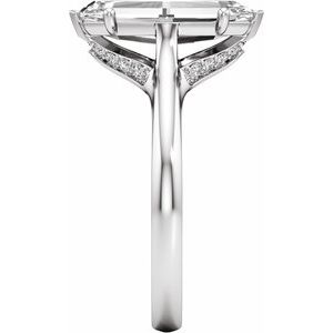 Prestige Engagement Ring - Oval Cut with Hidden Halo