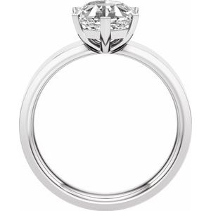 Hexagon Cut Engagement Ring