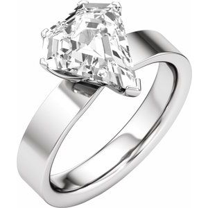 Shield Cut Engagement Ring
