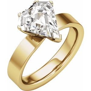 Shield Cut Engagement Ring