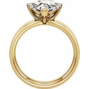 Shield Cut Engagement Ring