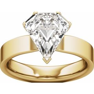 Shield Cut Engagement Ring