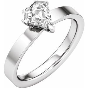 Shield Cut Engagement Ring
