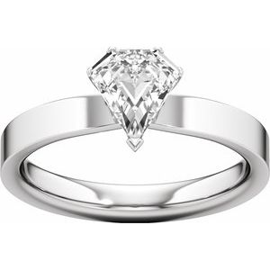 Shield Cut Engagement Ring