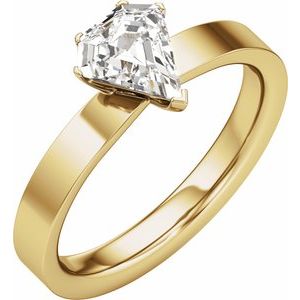 Shield Cut Engagement Ring