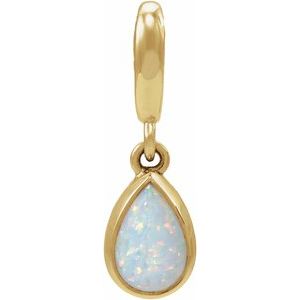 Lab-Grown White Opal