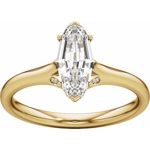 Prestige Engagement Ring - Oval Cut with Hidden Halo