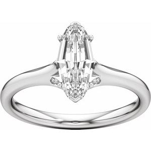 Prestige Engagement Ring - Oval Cut with Hidden Halo