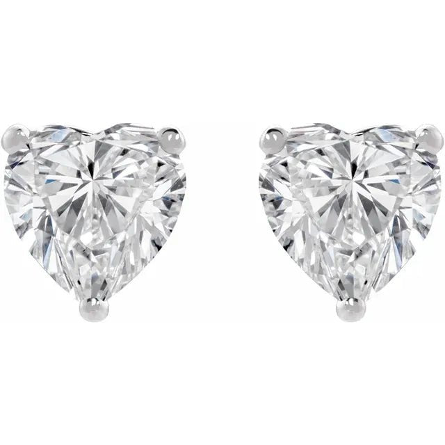 Heart Diamond Cocktail Studs Earrings