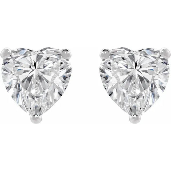 Heart Diamond Cocktail Studs Earrings