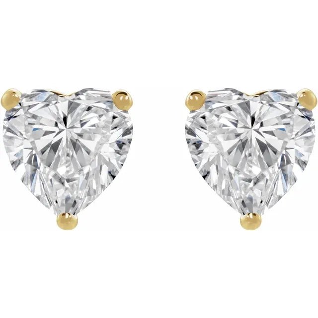 Heart Diamond Cocktail Studs Earrings