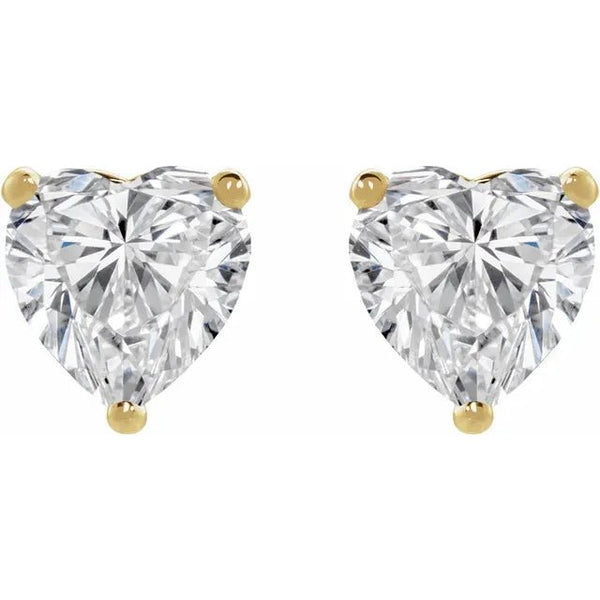 Heart Diamond Cocktail Studs Earrings