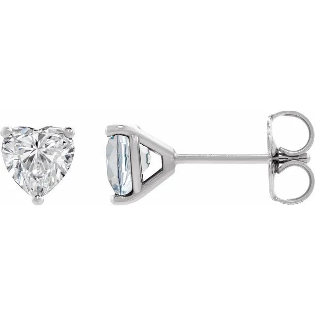 Heart Diamond Cocktail Studs Earrings
