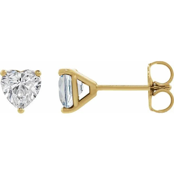 Heart Diamond Cocktail Studs Earrings