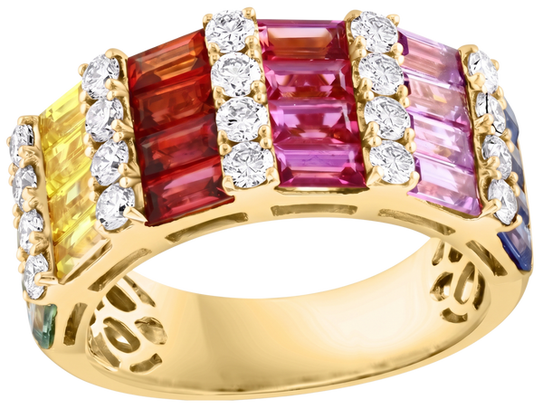 L’Impressionniste, Multi-Color Rainbow Ring
