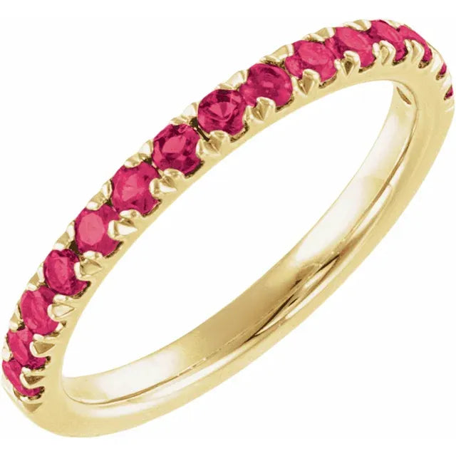 Natural Gemstones Stackable Ring