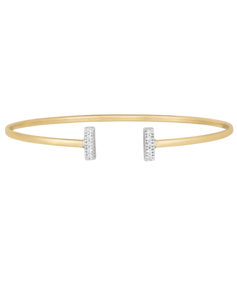 Rayon de Montmartre, 14K Two-Tone Open Bangle