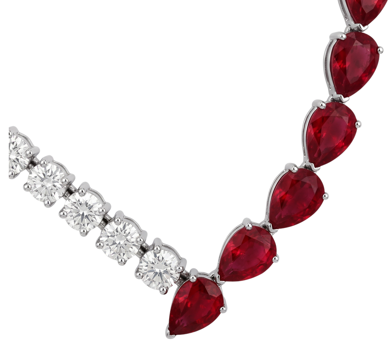 Velours de la Reine, Ruby & Diamonds Necklace
