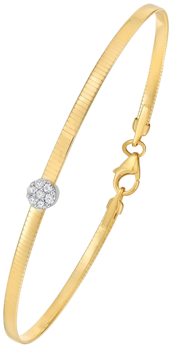 Rayon de Montmartre, Gold & Diamond Halo Bracelet