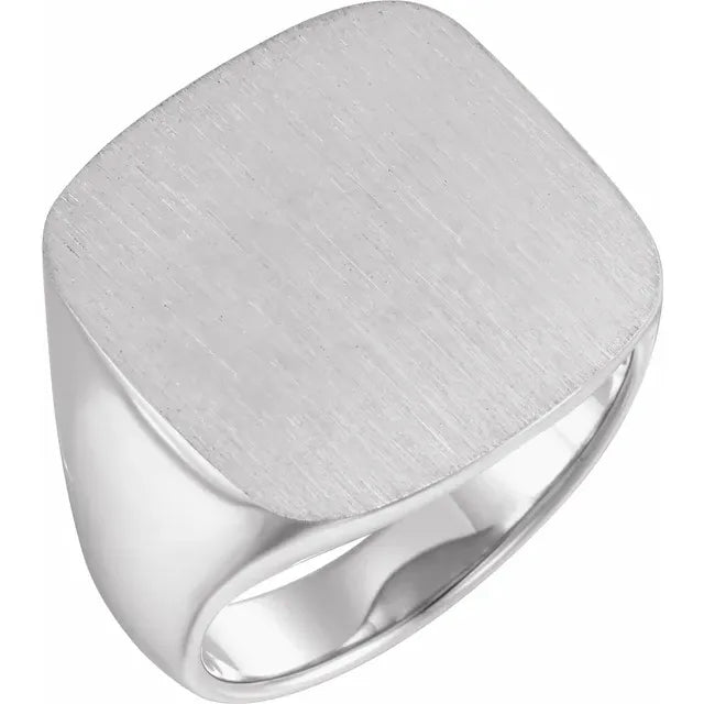 Architectural Octagon Signet Ring