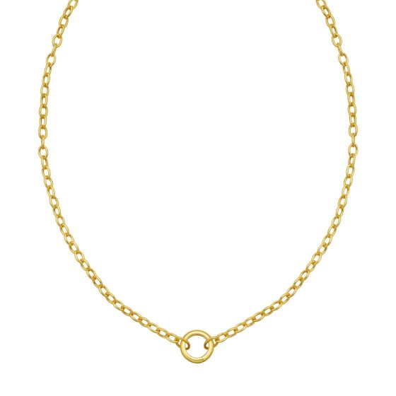 Push Lock Charm Necklace (18")