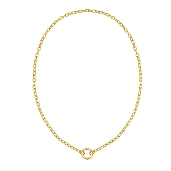 Push Lock Charm Necklace (18")