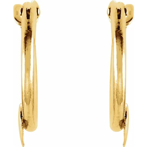 Le Cœur de Versailles, 14K Yellow Gold Heart Hoop Earrings