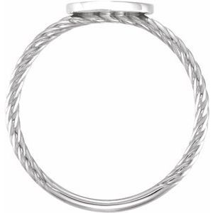 Little Heart Engravable Signet Ring