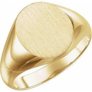 Le Soleil de Fontainebleau, Gold Oval Signet Ring