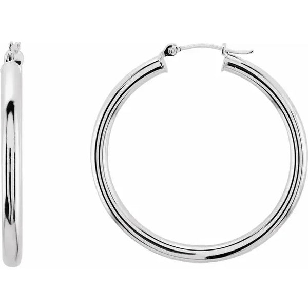 Lumière de Montmartre, Gold Classic Hoop Earrings