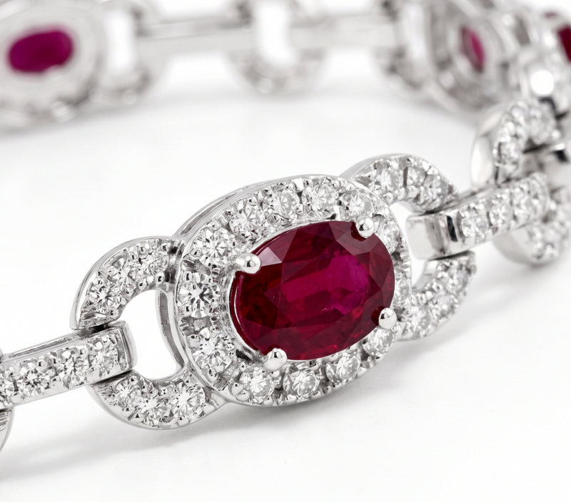 Preciosa, Ruby & Diamonds Bracelet