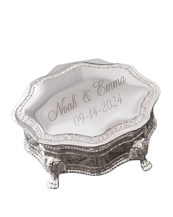 La Petite Boîte, Silver-Plated Victorian Jewelry Box