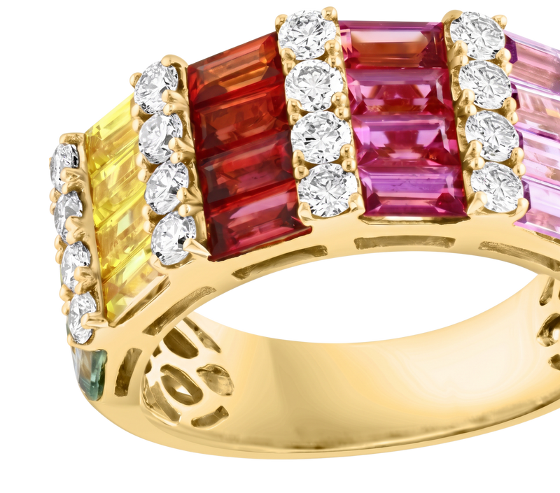 L’Impressionniste, Multi-Color Rainbow Ring