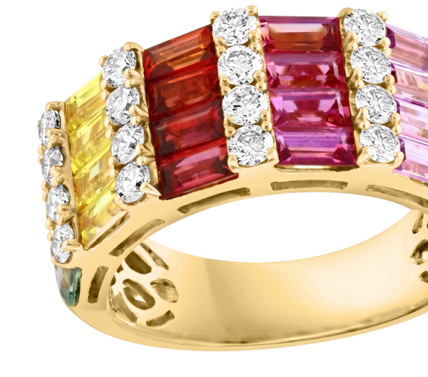 L’Impressionniste, Multi-Color Rainbow Ring