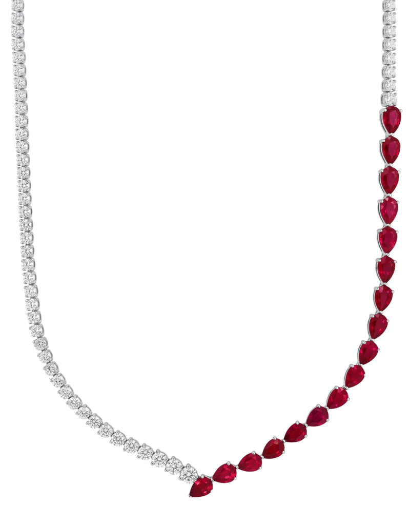Velours de la Reine, Ruby & Diamonds Necklace