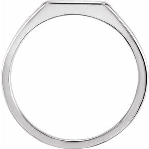 Rectangle Silhouette Signet Ring