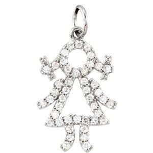 Little Girl Natural Diamonds Necklace