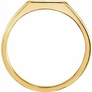 Rectangle Silhouette Signet Ring view 4