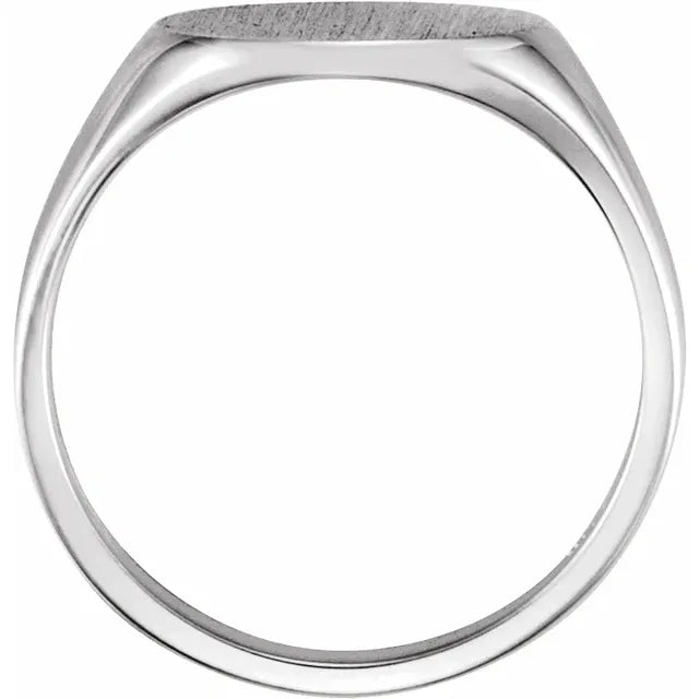 Engravable Signet Ring & Pinky Signet Ring 12x9 mm