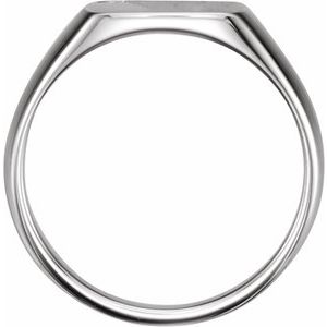 Square Minimalist Signet Ring view 2