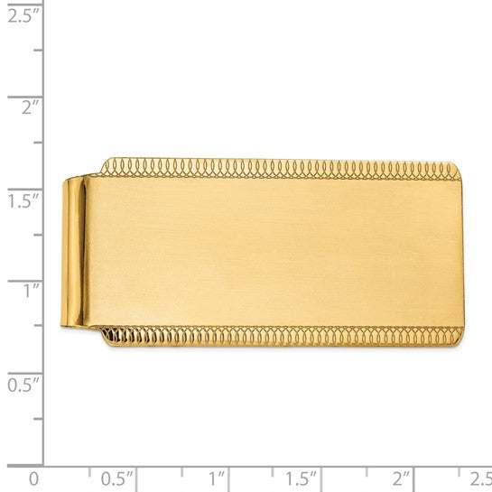 Lumière de Biarritz, Yellow Gold Sandblasted Money Clip