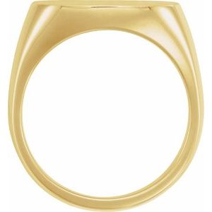 Architectural Octagon Signet Ring view 9