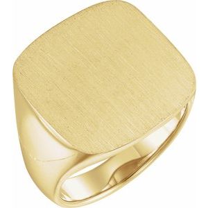 Architectural Octagon Signet Ring view 10