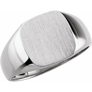 Architectural Octagon Signet Ring view 5