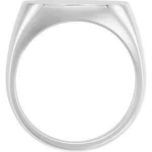 Architectural Octagon Signet Ring view 6