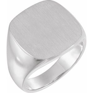 Architectural Octagon Signet Ring view 7